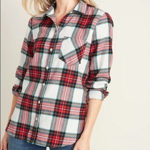 old navy | *NWOT* the classic shirt plaid flannel